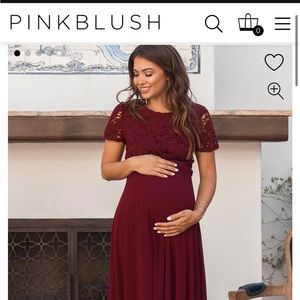 Pink blush maternity dress with tags on! Never worn!!